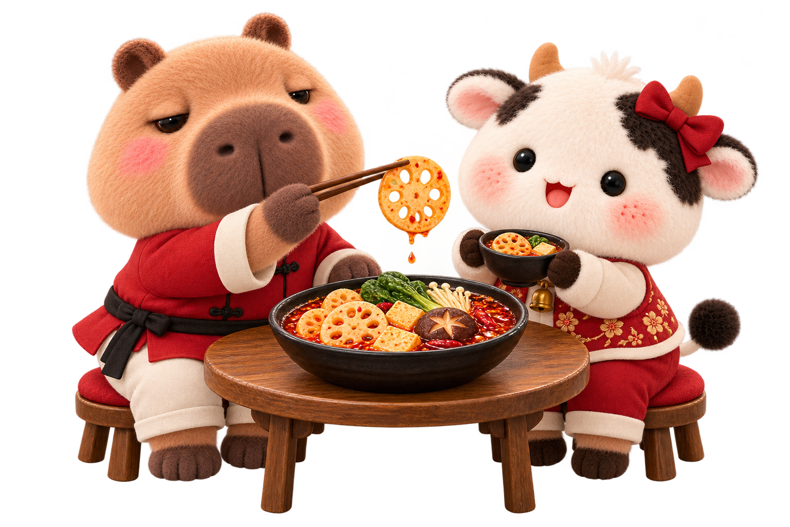 カピバラ こてつくん、子牛 もこちゃん